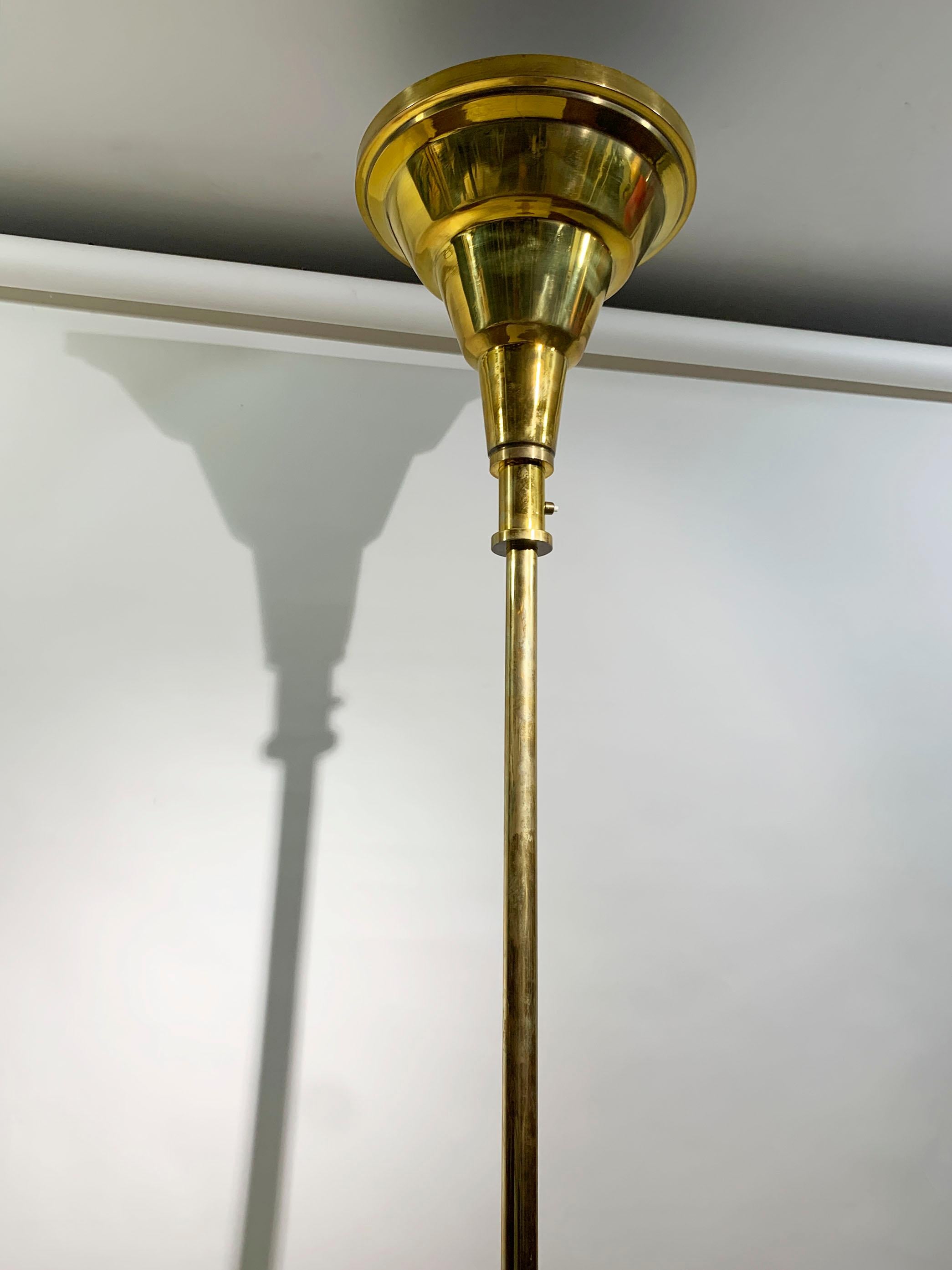 20th Century Art Deco Streamline Floor Lamp Torchiere, 1940s For Sale
