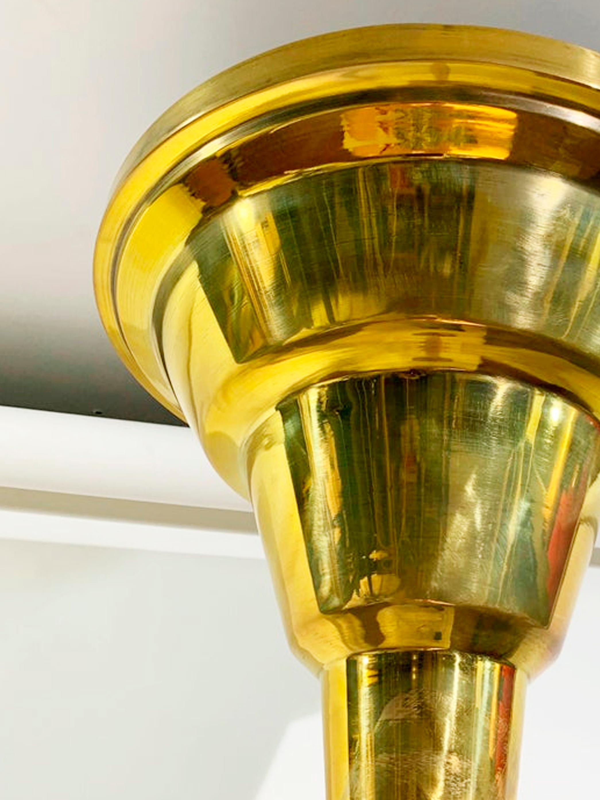 Metal Art Deco Streamline Floor Lamp Torchiere, 1940s For Sale