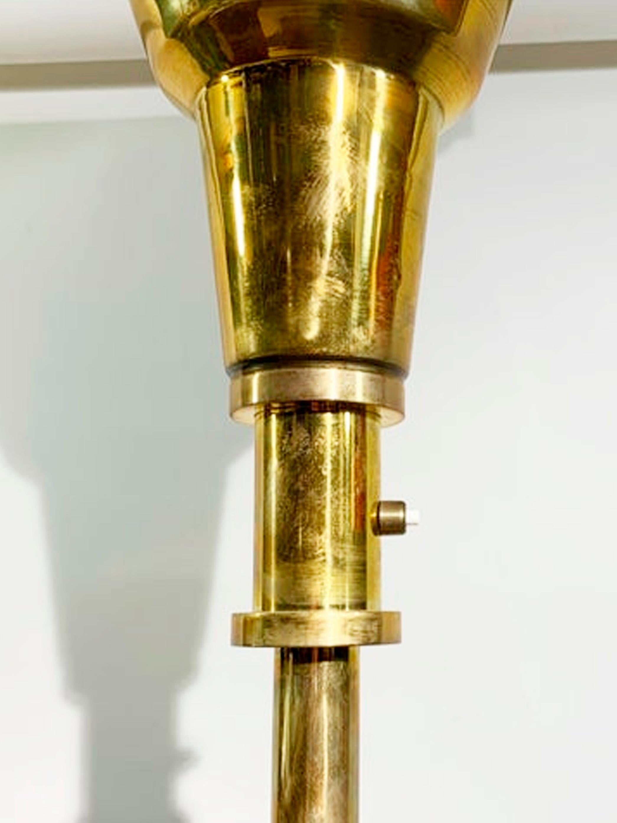 Art Deco Streamline Floor Lamp Torchiere, 1940s For Sale 1
