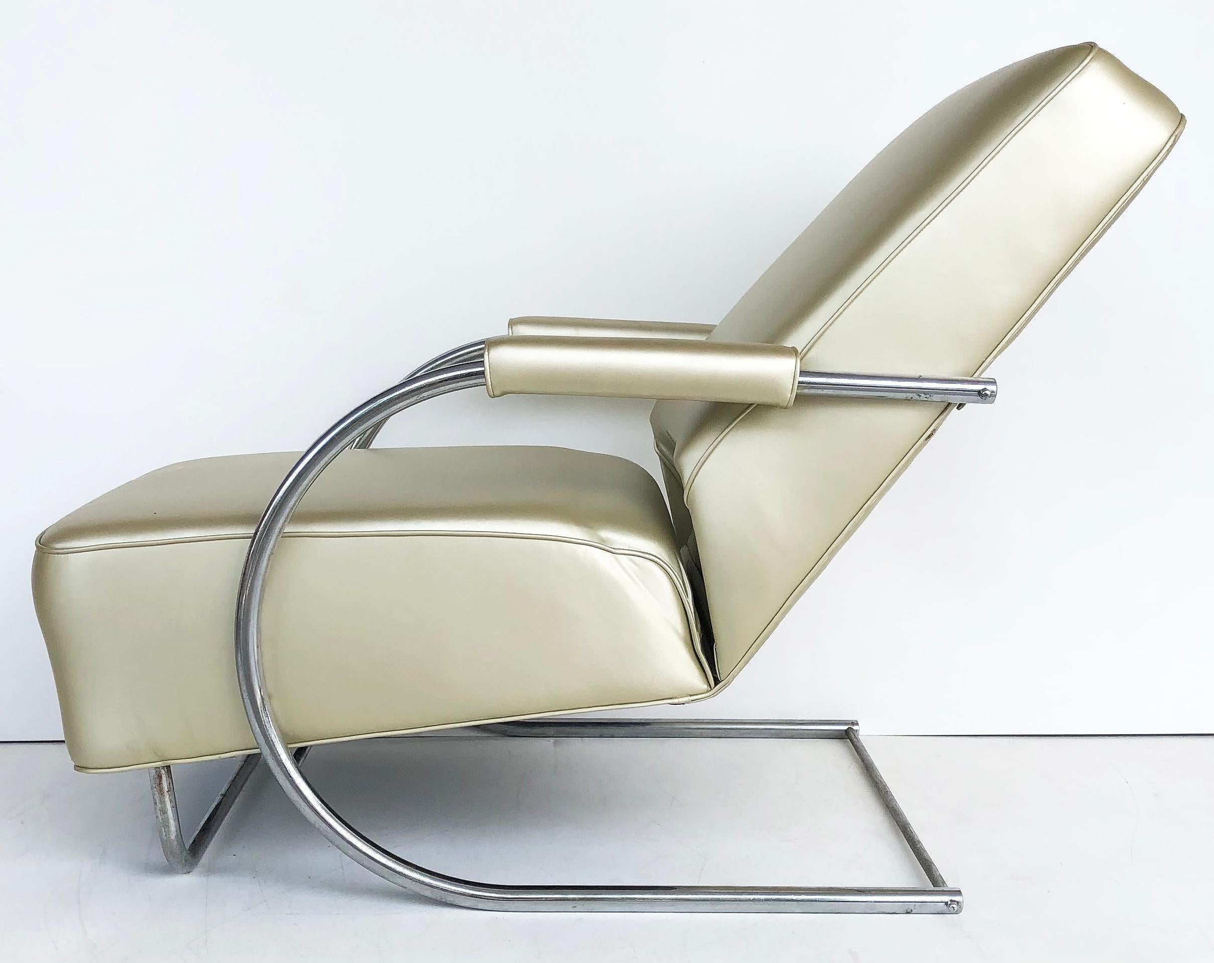 Art Deco Streamline Moderne Chairs by Kem Weber, Attributed  2