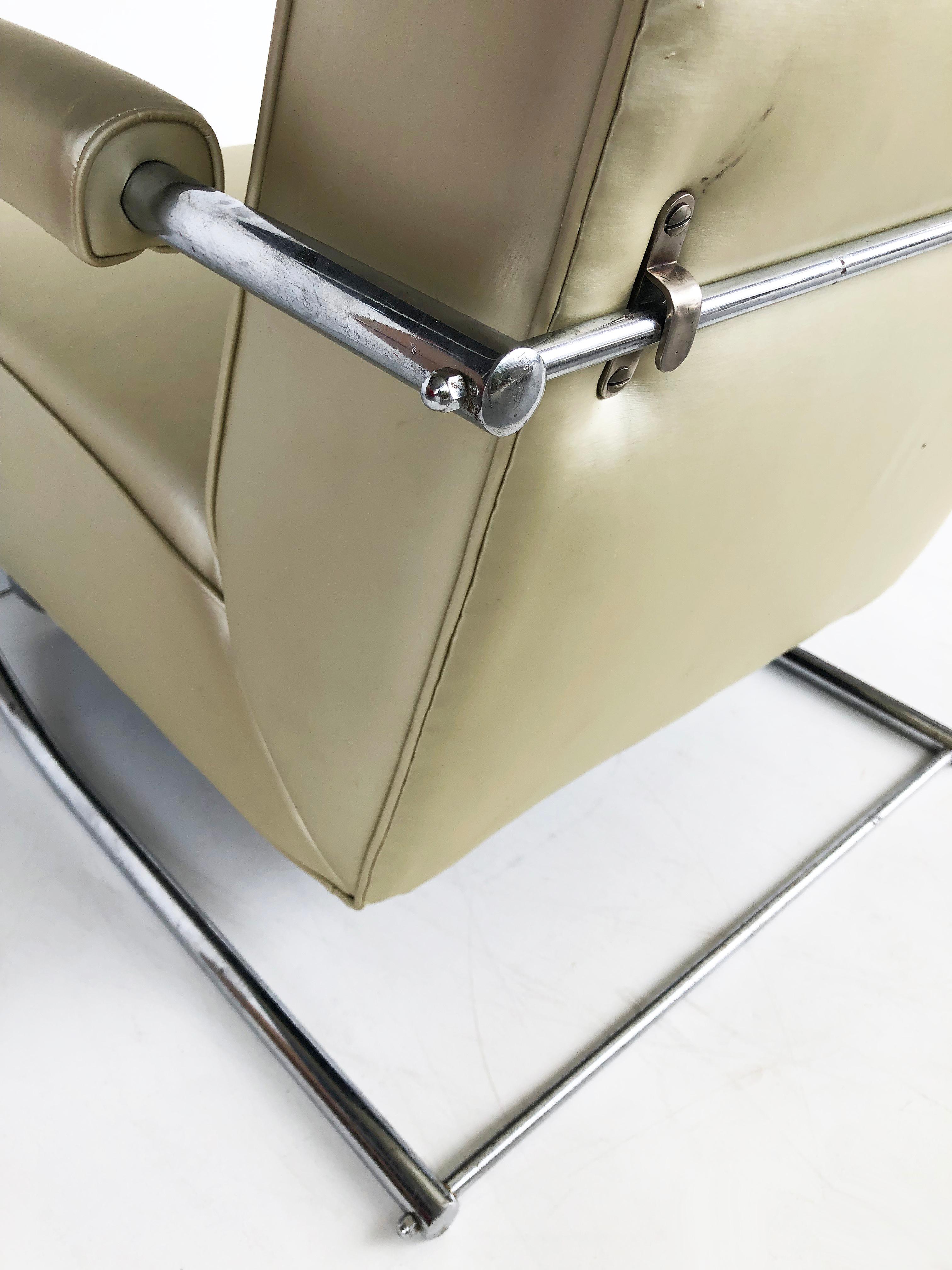Art Deco Streamline Moderne Chairs by Kem Weber, Attributed  5