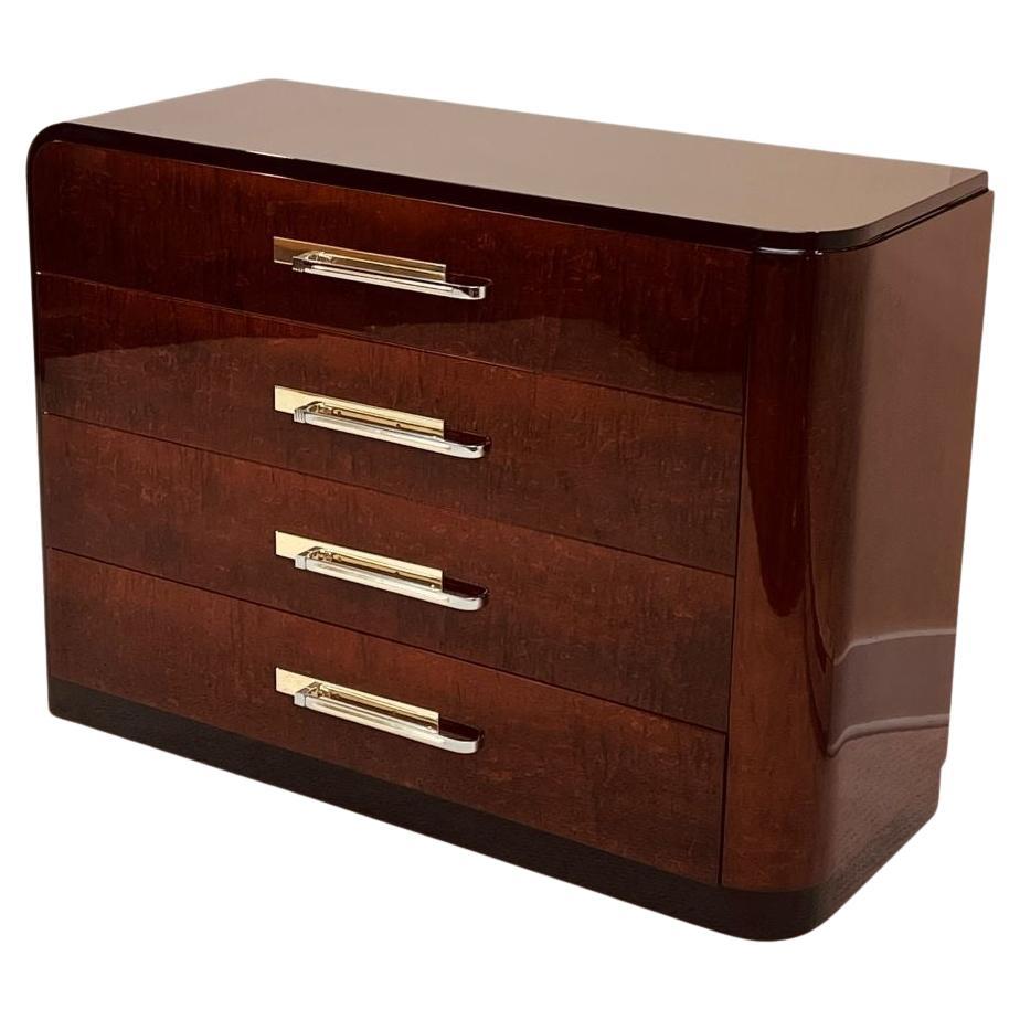 Art Deco Streamline Moderne Commode Attributed D. Deskey For Widdicomb C.1935 im Angebot