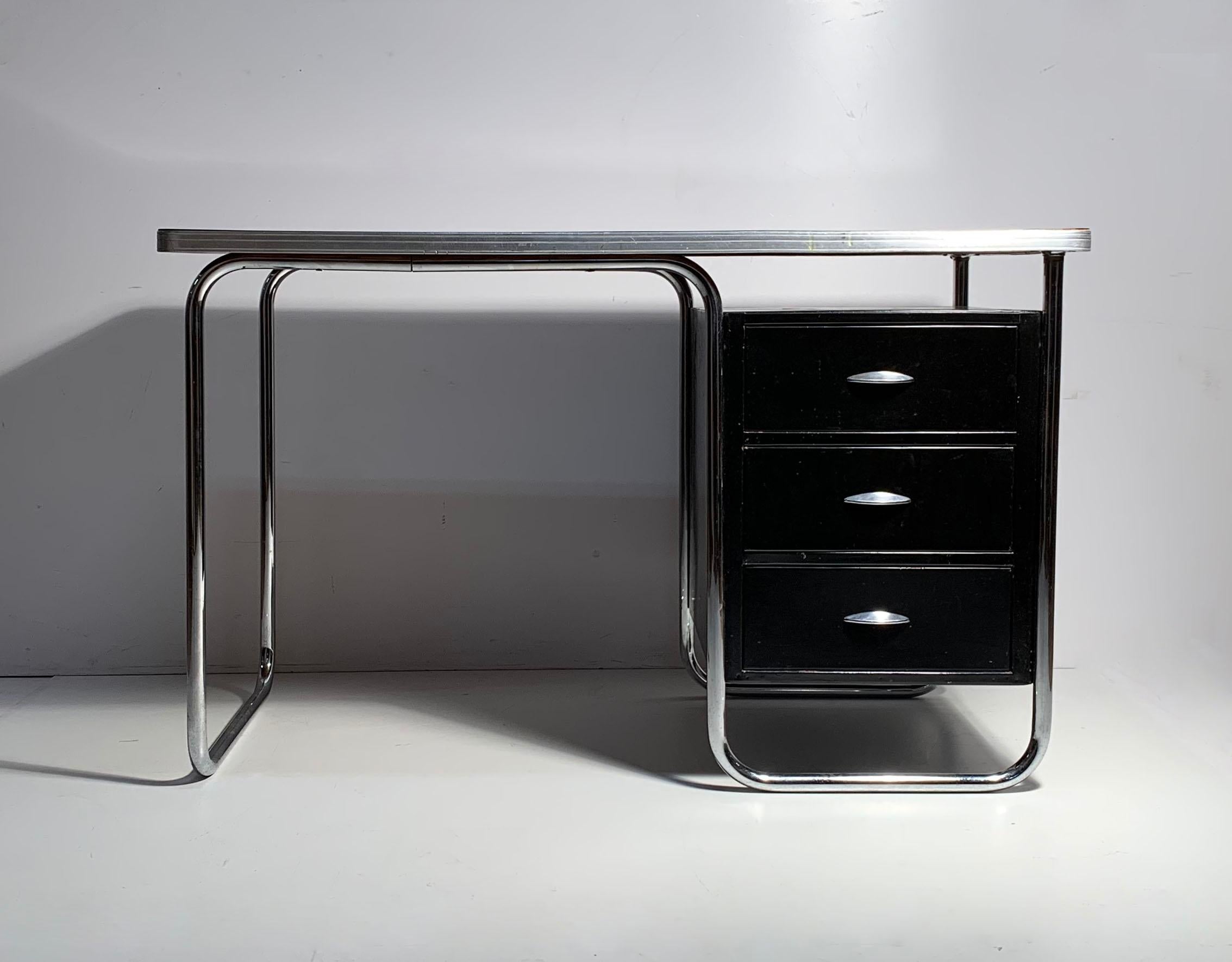20th Century Art Deco Streamline Moderne Machine Age Desk by Walter Dorwin Teague for Texaco