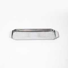 Art Deco Streamlined Chrome Serving Tray signed Chase