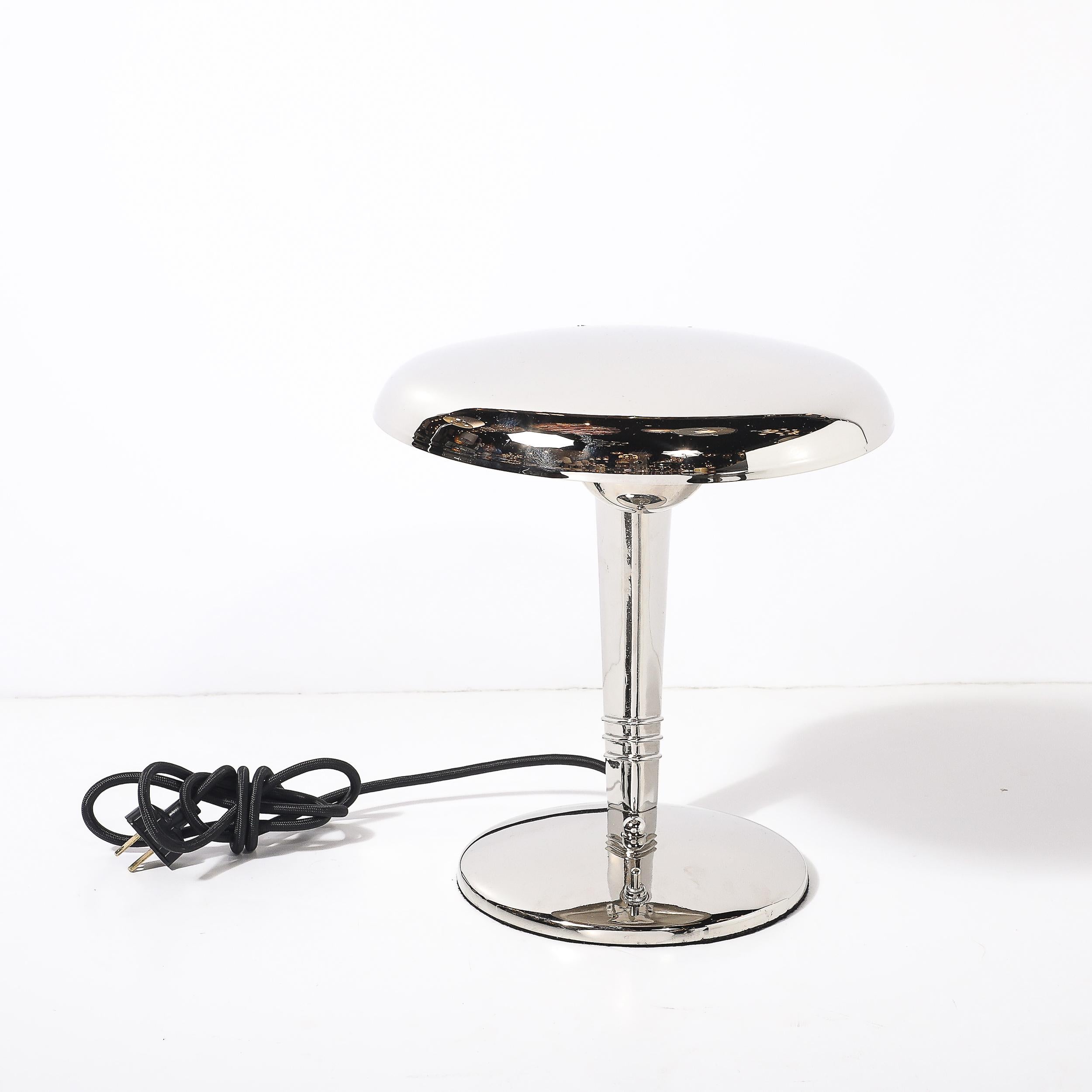 Art Deco Streamlined Nickle 