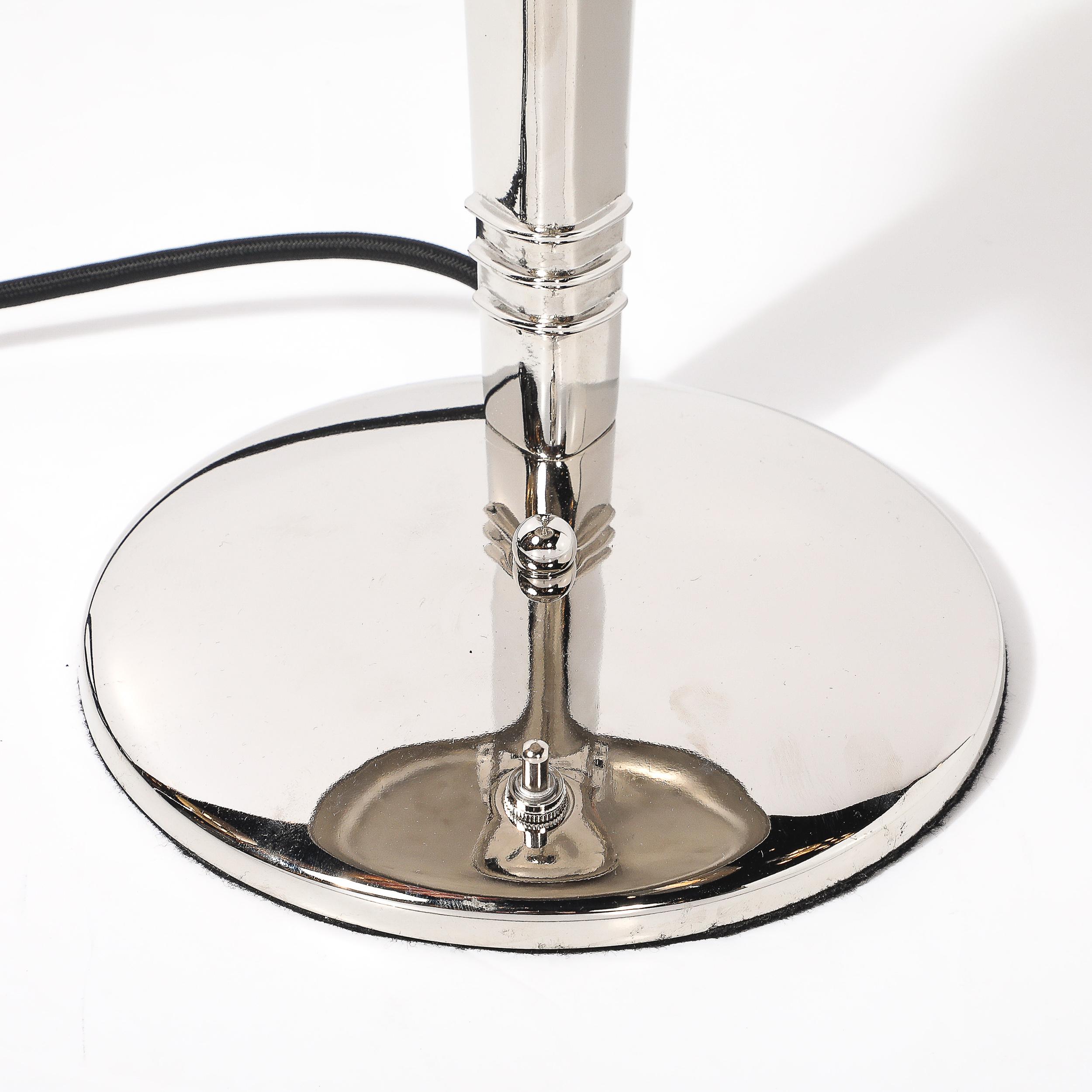 Art Deco Streamlined Nickle 