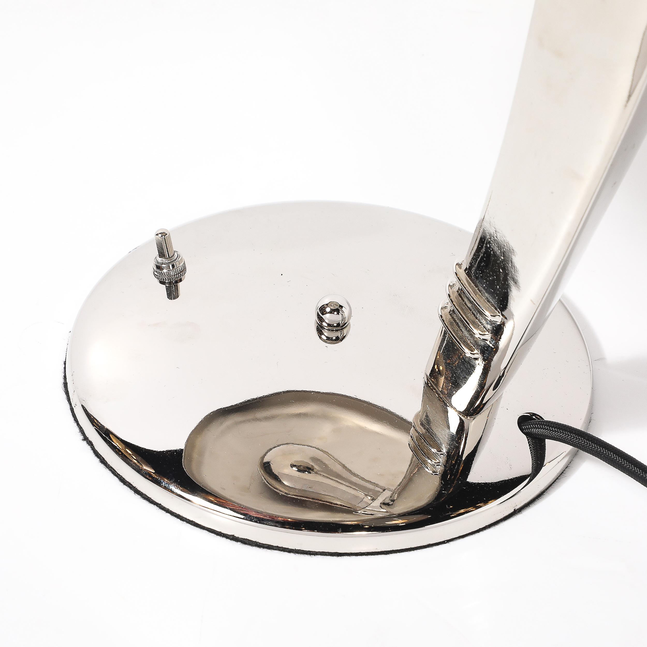 Art Deco Streamlined Nickle 