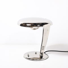 Lampada da tavolo "Cobra" di Norman Bel Geddes per Faries, in stile Art Déco.