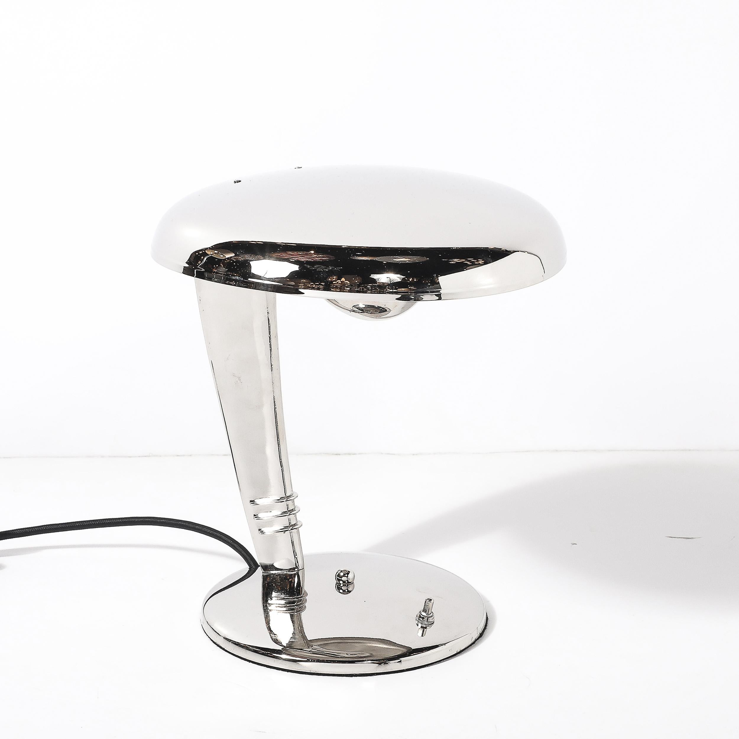 Art Deco Streamlined Nickle 