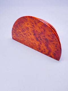 Archivador de cartas de olmo de los Cárpatos, estilo rascacielos art déco, 1930