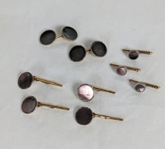 Juego de tachuelas Art Déco en caja