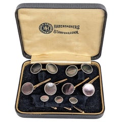 Art Deco Stud Set in Box