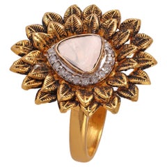 Art Deco Style 0.40 Carat Diamond Eternity Ring in 18k Gold