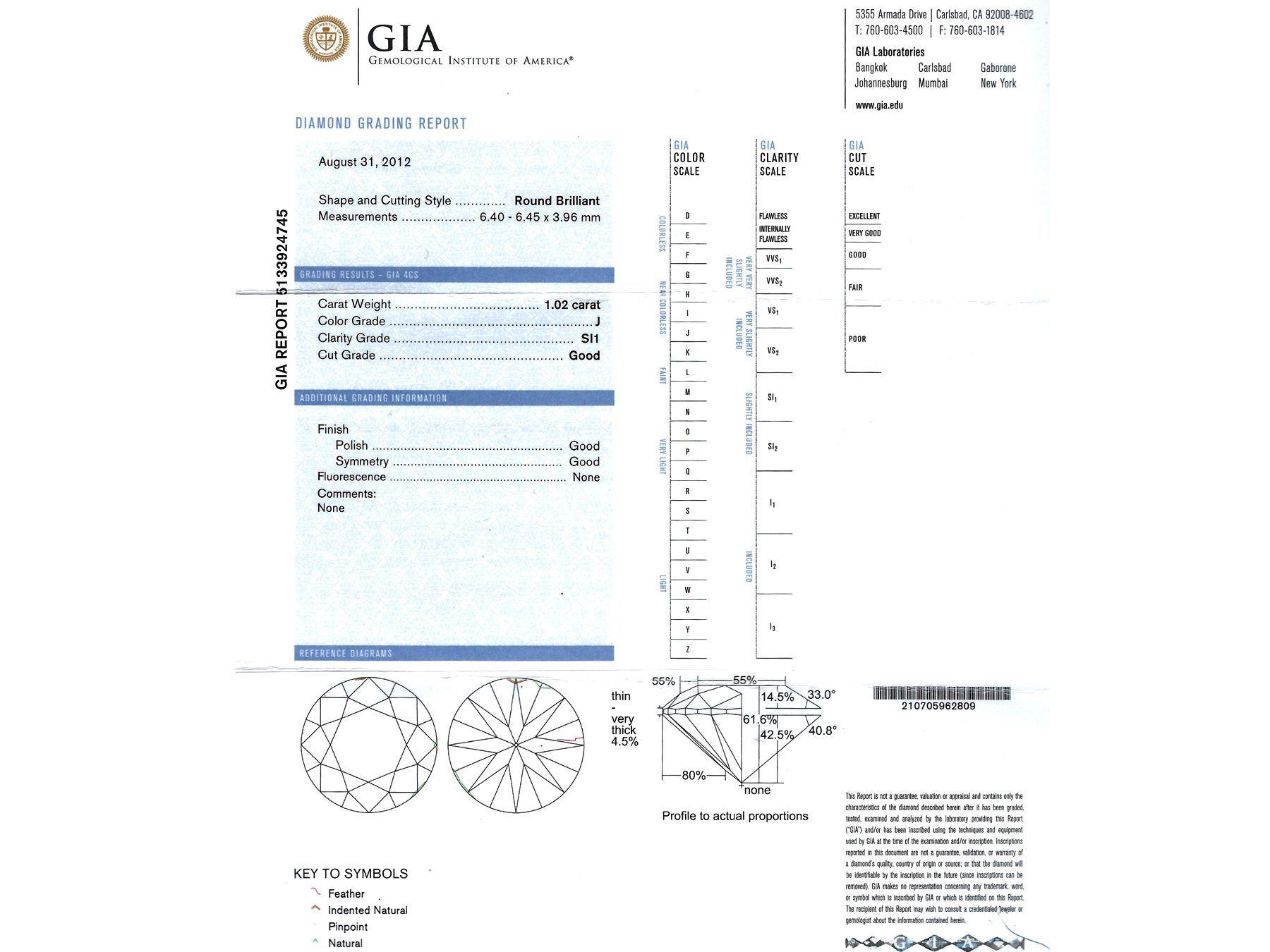 Solitär-Ring im Art-déco-Stil, GIA-zertifiziert 1,38 Karat Diamant und Weißgold im Angebot 2
