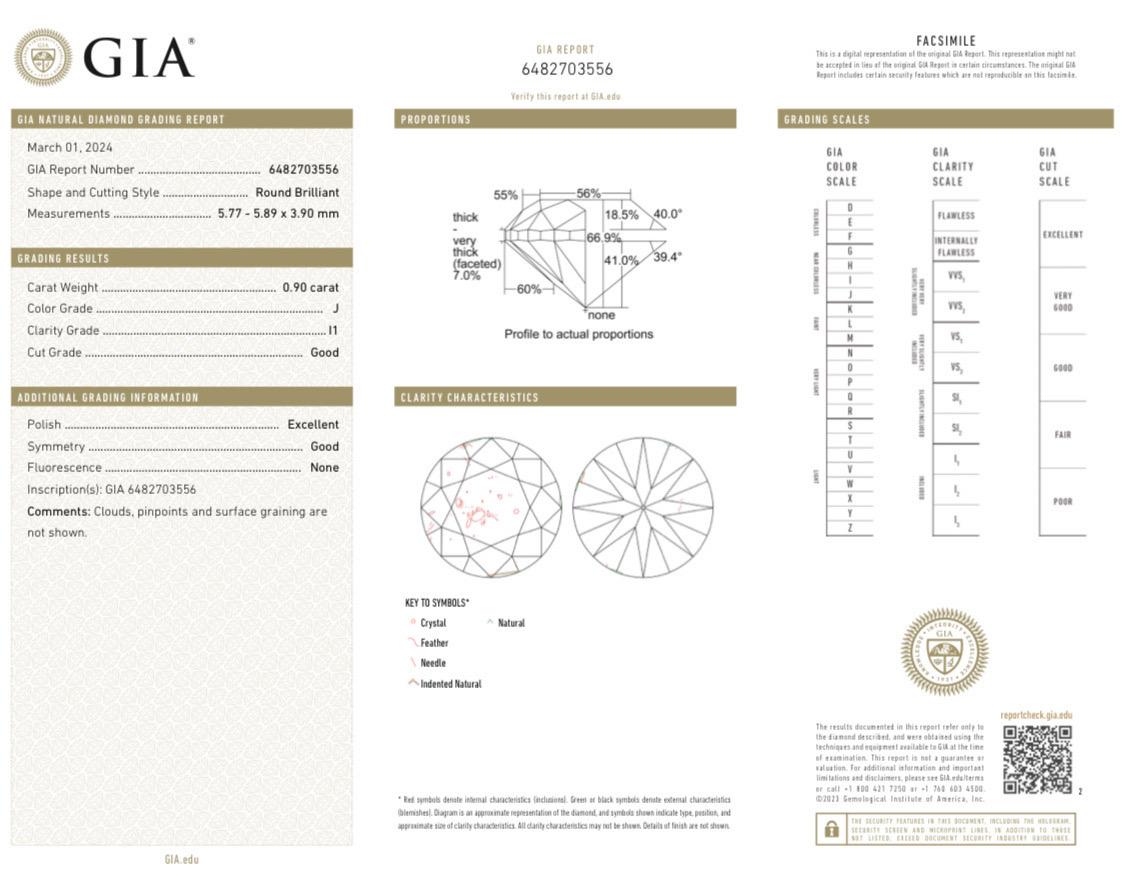 Orecchini con diamanti in stile Art Deco in oro bianco 14K certificati GIA da 1,80 carati in vendita 2