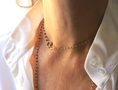 Art Deco Style 18 Karat Gold 40.9 Carat Brown Diamonds Beaded Sautoir Necklace