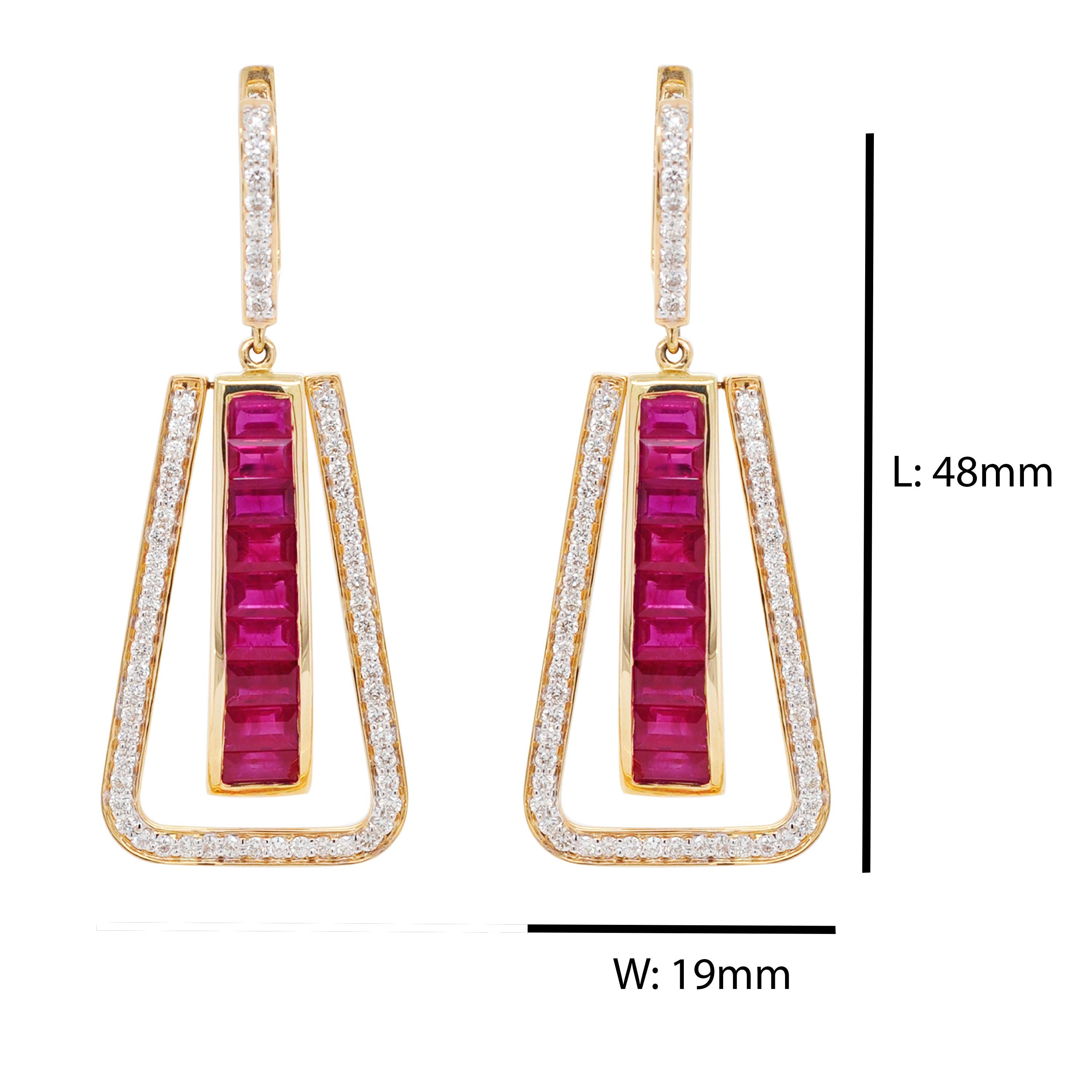 channel drop earrings