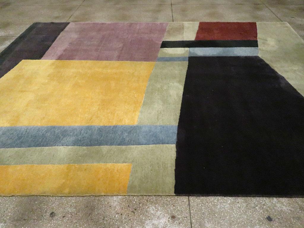 Tibetischer Teppich im Art-Déco-Stil des 21. Jahrhunderts in Zimmergröße im Zustand „Neu“ im Angebot in New York, NY