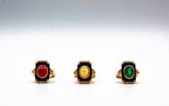 Art Deco Style 2.23 Carat White Diamond Opal Onyx Yellow Gold Cocktail Ring