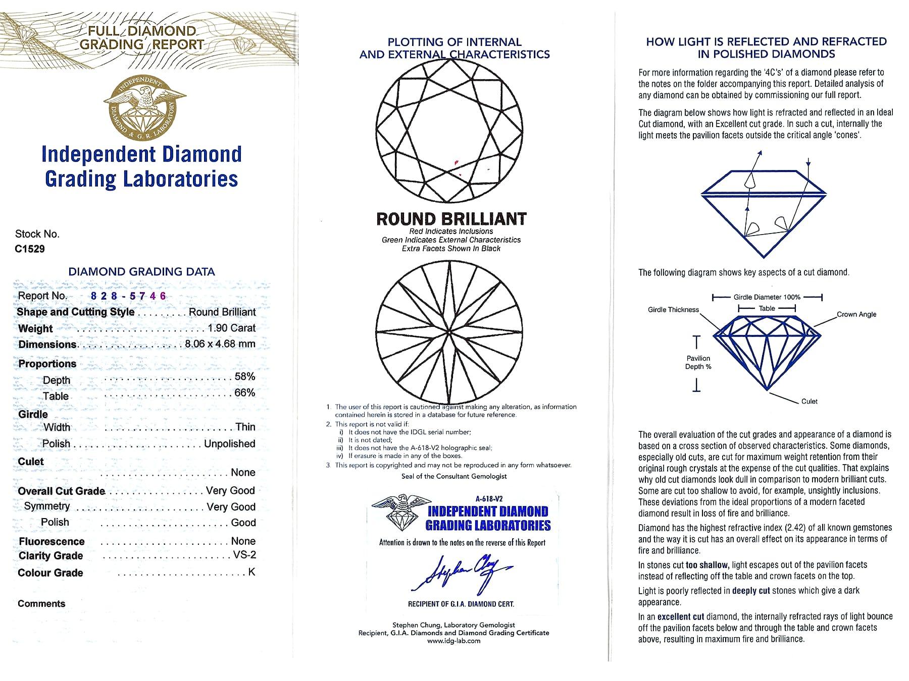 Verlobungsring aus Platin mit 2,58 Karat Diamant im Art-déco-Stil und Platin im Angebot 4