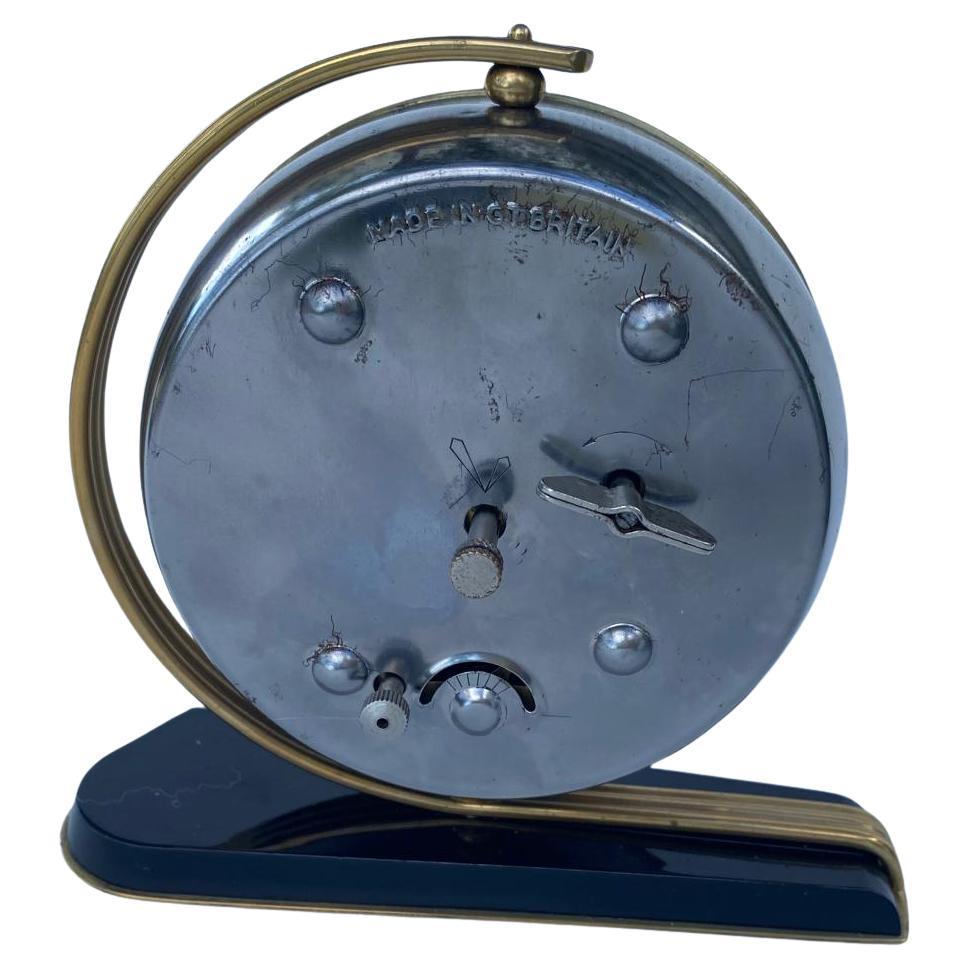 English Art Deco Style 30 hr table clock By Smiths , c1930 For Sale