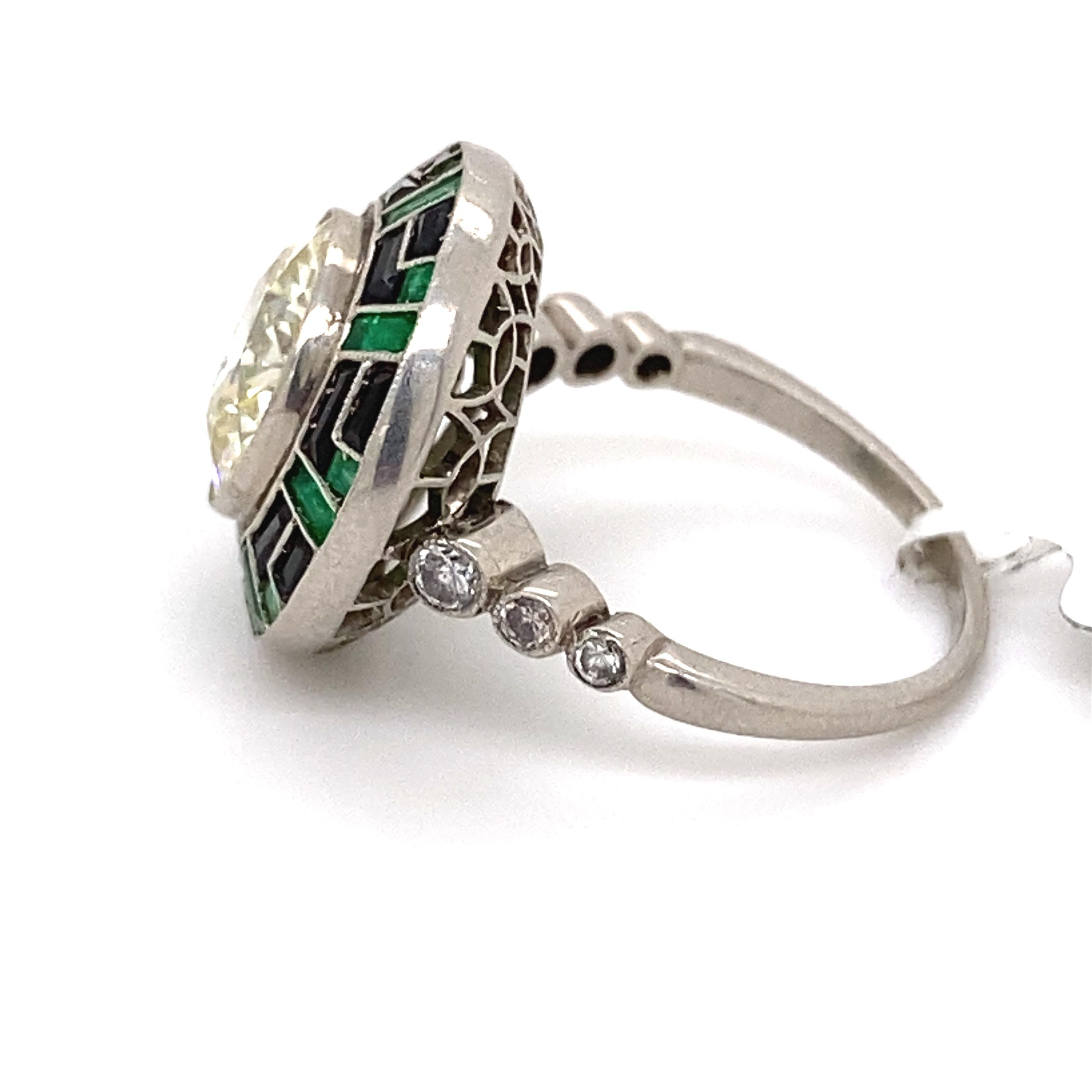 onyx emerald ring