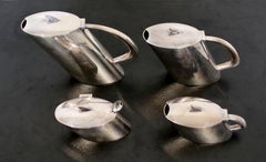 Art Deco Style 4 Pc Tea Coffee Service Christoph Widmann Hand Made Germany 1990