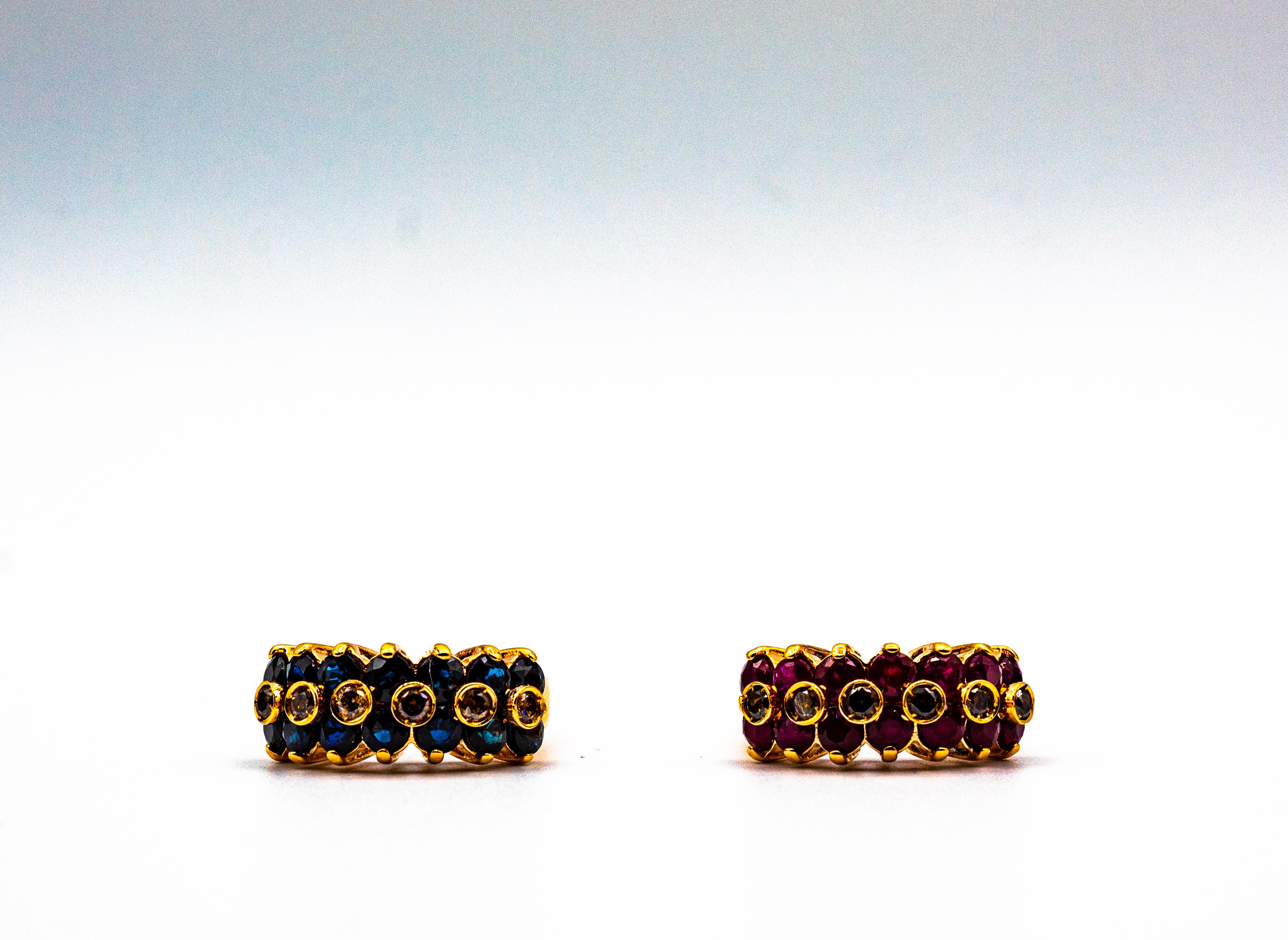 Anello da cocktail in oro giallo con diamante marrone e rubino in stile Art Déco da 4,07 carati in vendita 12