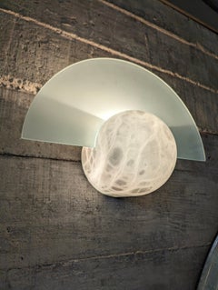 Art Deco Style Alabaster Wall Sconce, 1970s