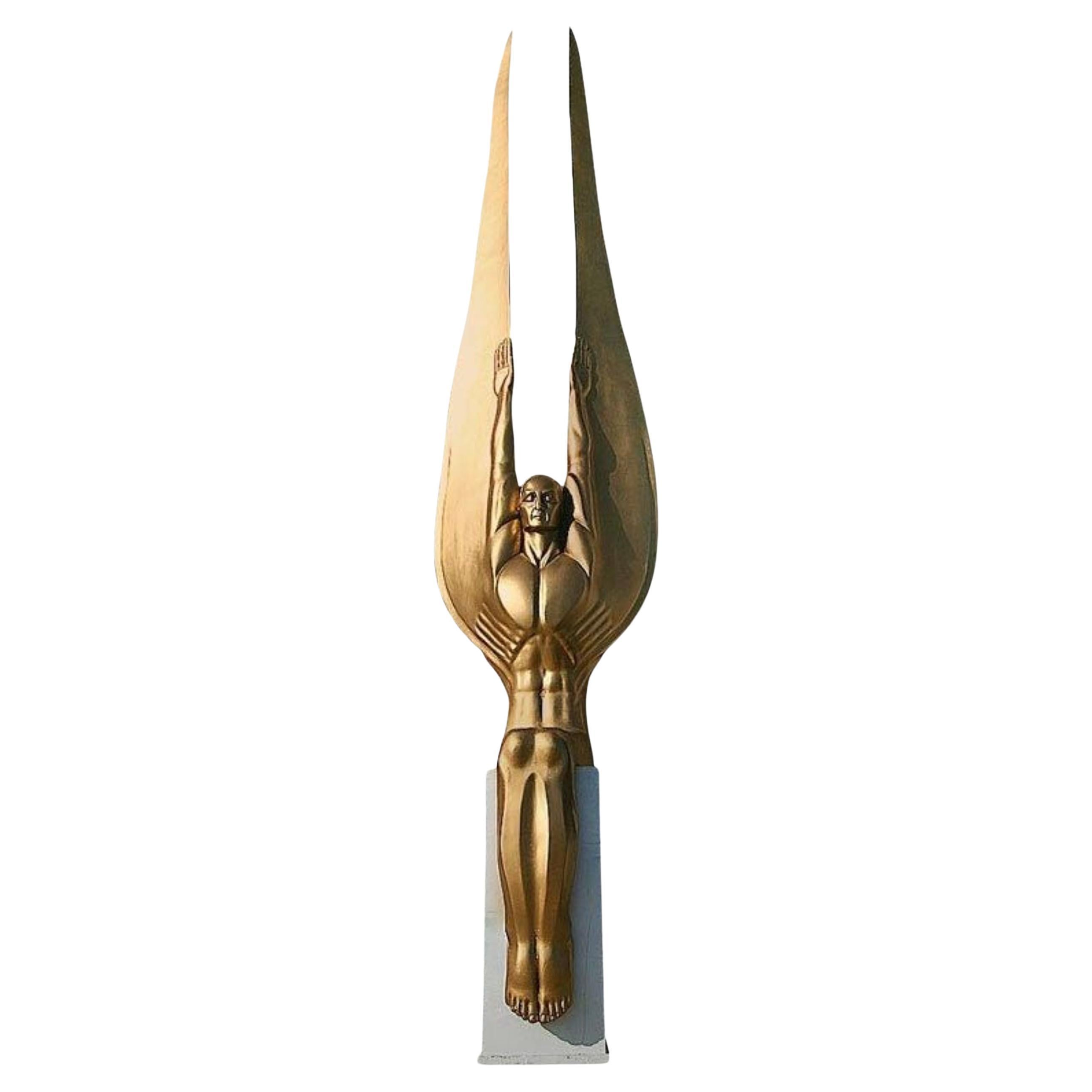 Sculpture d'anges de style Art Déco « ailes de la République » par Oskar J.W. Hansen