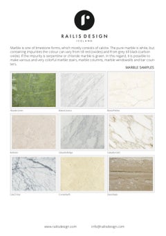 Art Deco Style Aphrodite Sideboard in Black Oak, Brass, Marble, Hand Carved