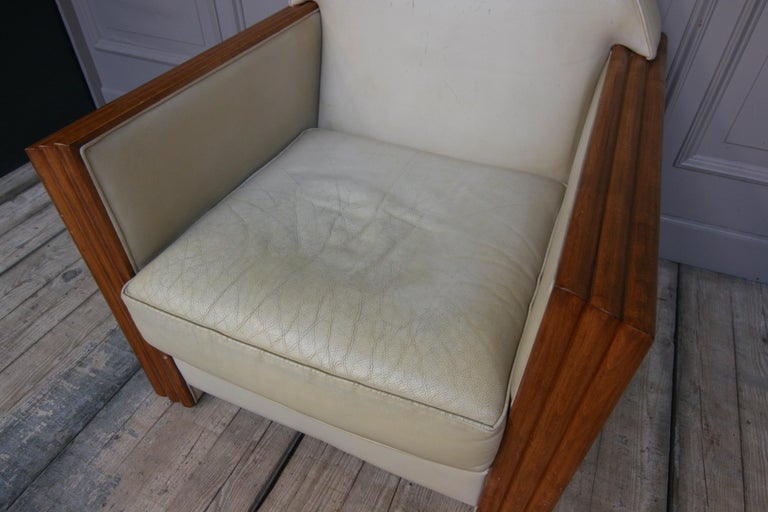 Art Deco Style Armchair by Hugues Chevalier at 1stDibs