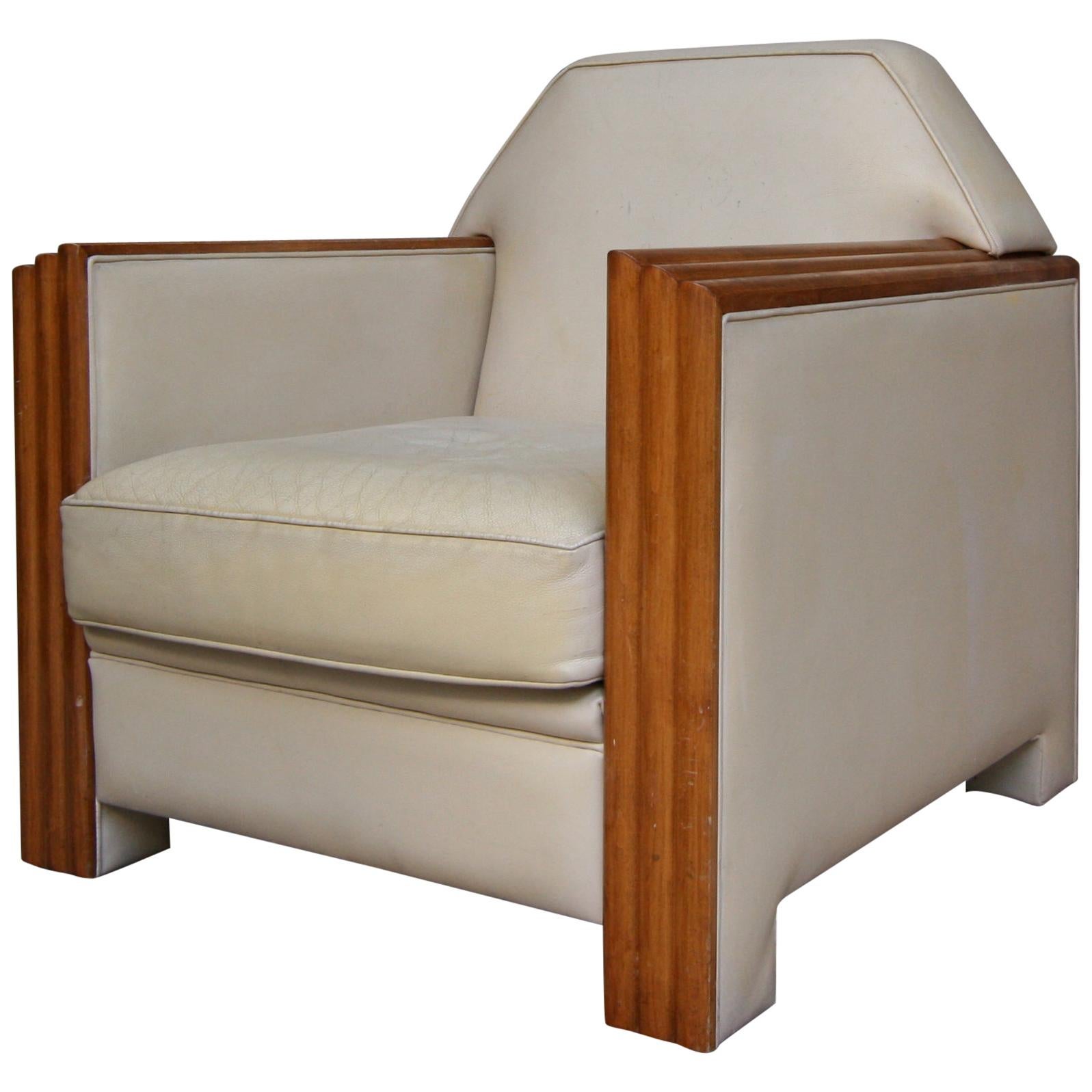 Art Deco Style Armchair by Hugues Chevalier