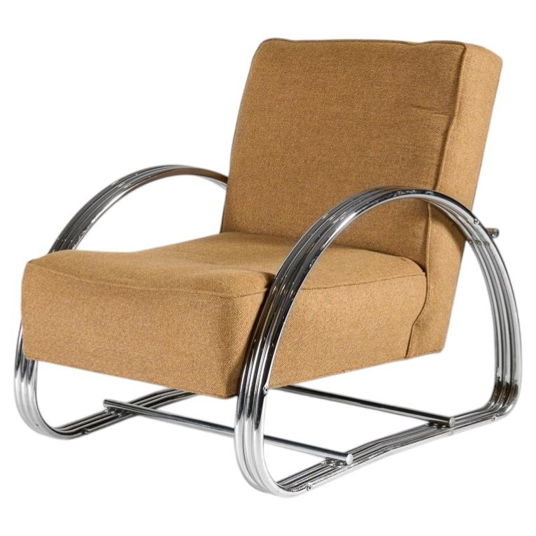 Sillón Art Decó a la Manera de Ralph Lauren, Estados Unidos, 20 Cen.