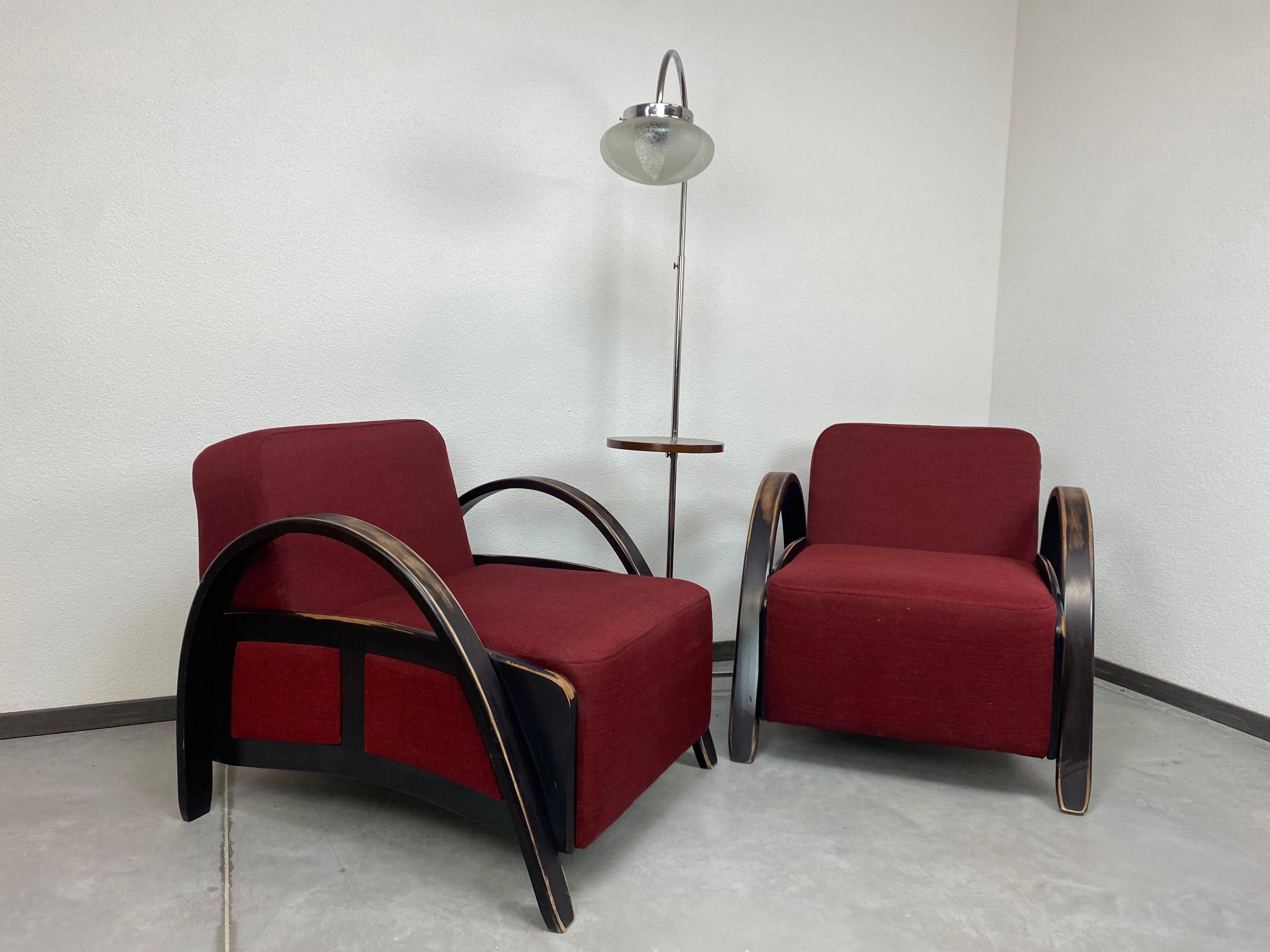 art deco armchairs