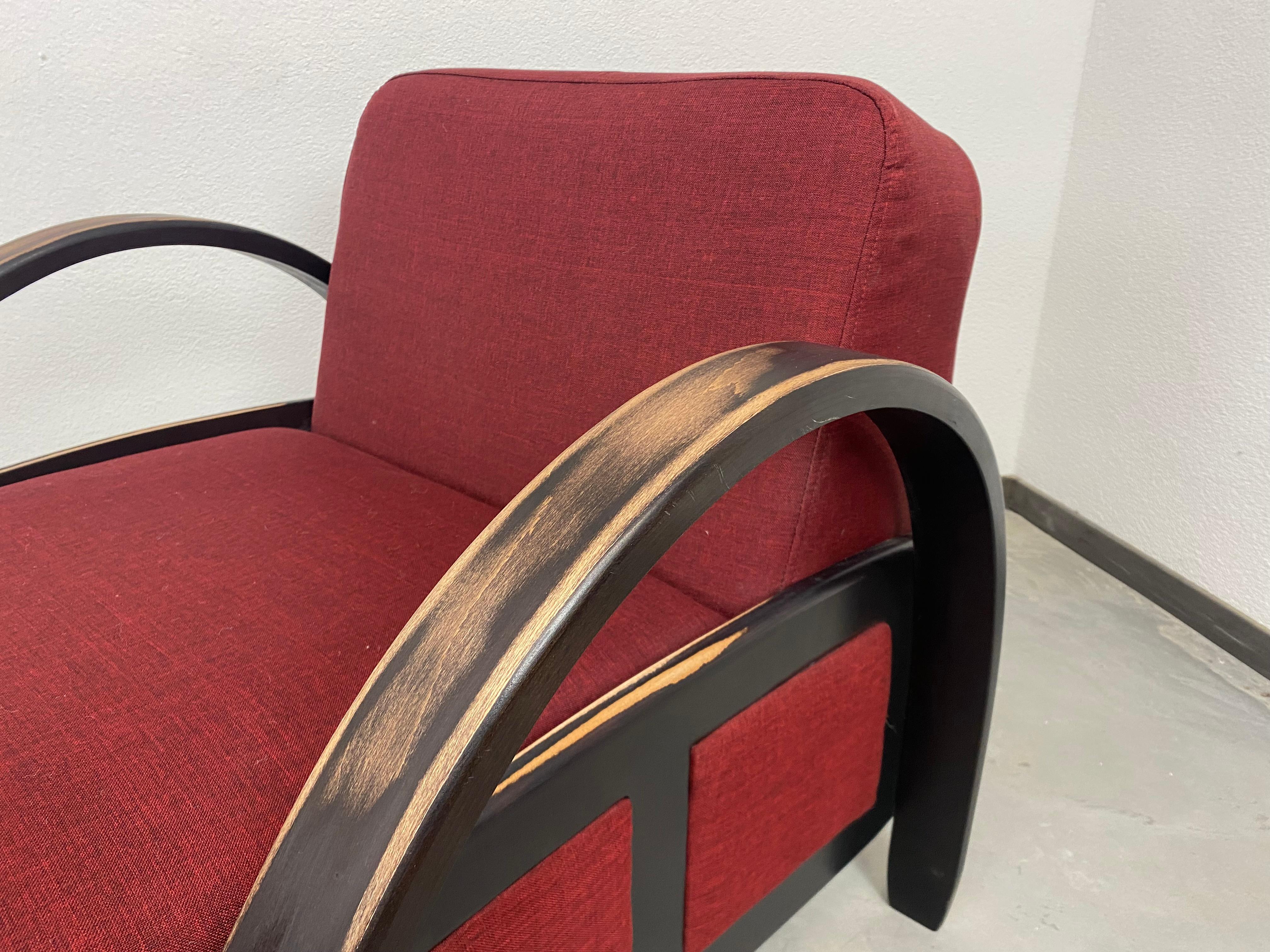 Late 20th Century Art Deco Style Armchairs For Sale