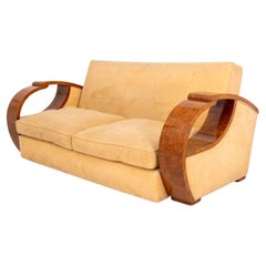 Style Upholstering Art Déco en loupe de frêne