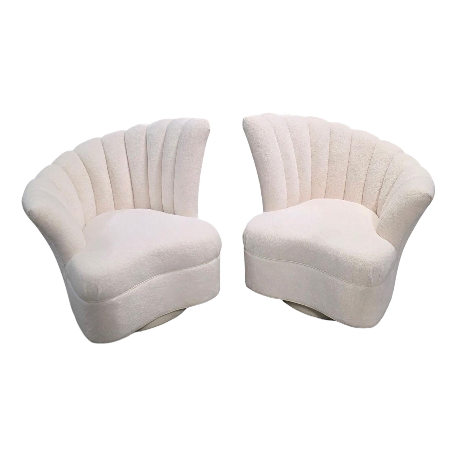 Art Deco Style Asymmetrical Chairs Newly Reupholstered - Pair