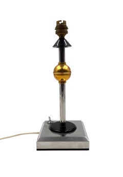 Art deco style bakelite table lamp, France 1980s