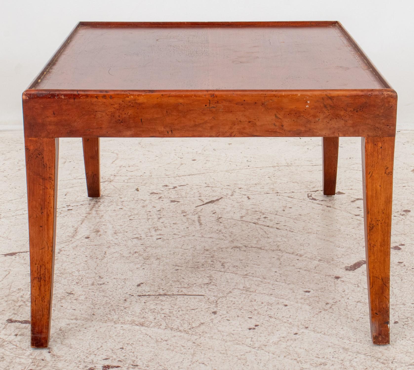 Art Deco Style Baker Milling Road Walnut End Table In Good Condition For Sale In New York, NY