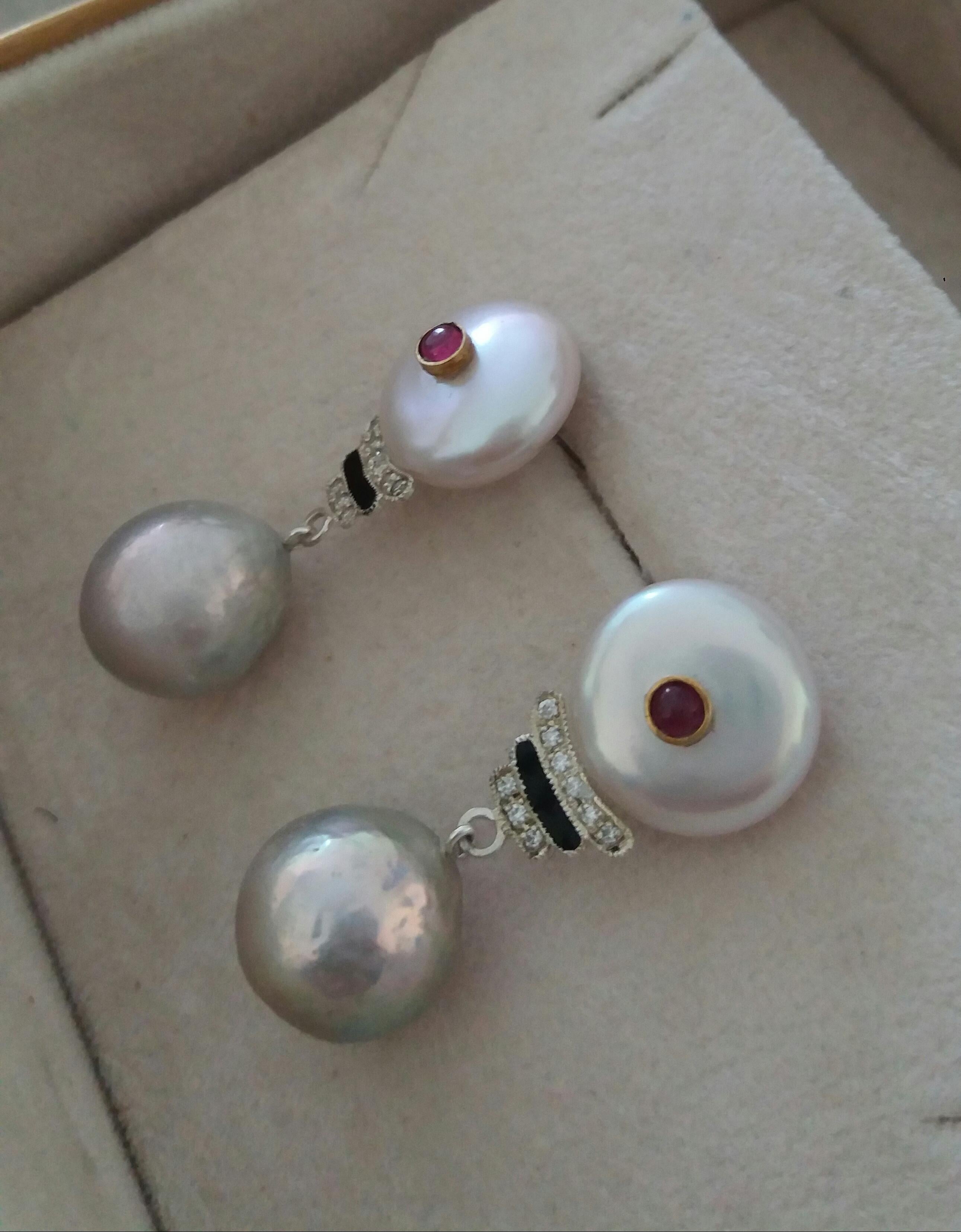 Schmuck Ohrringe Perlenohrringe Perlen Ohrringe Art Deco Style 