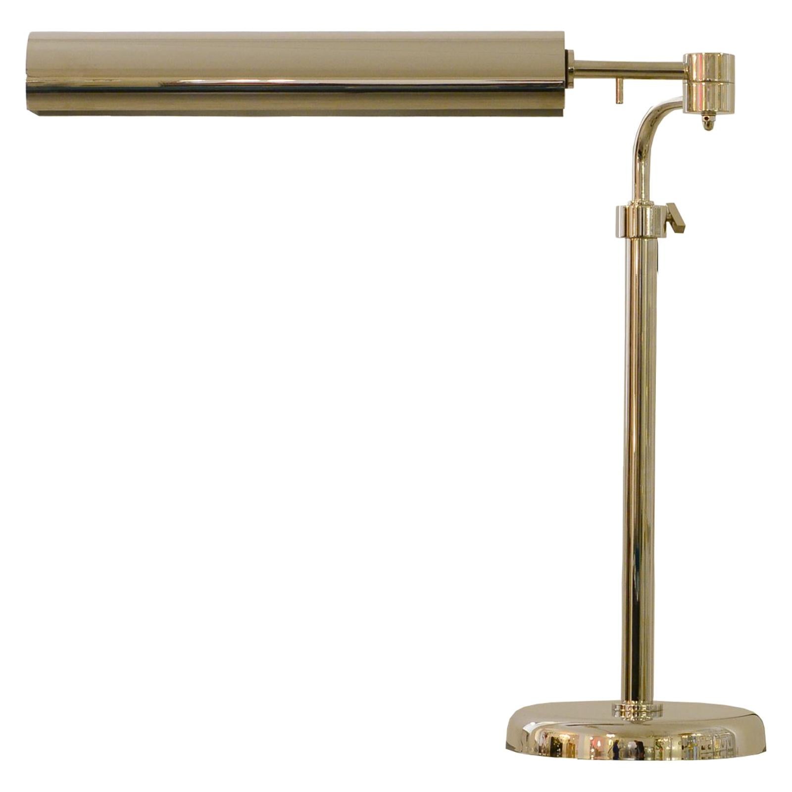 Art Deco Brass Table/ Desk Lamp, Re Edition For Sale at 1stDibs brass