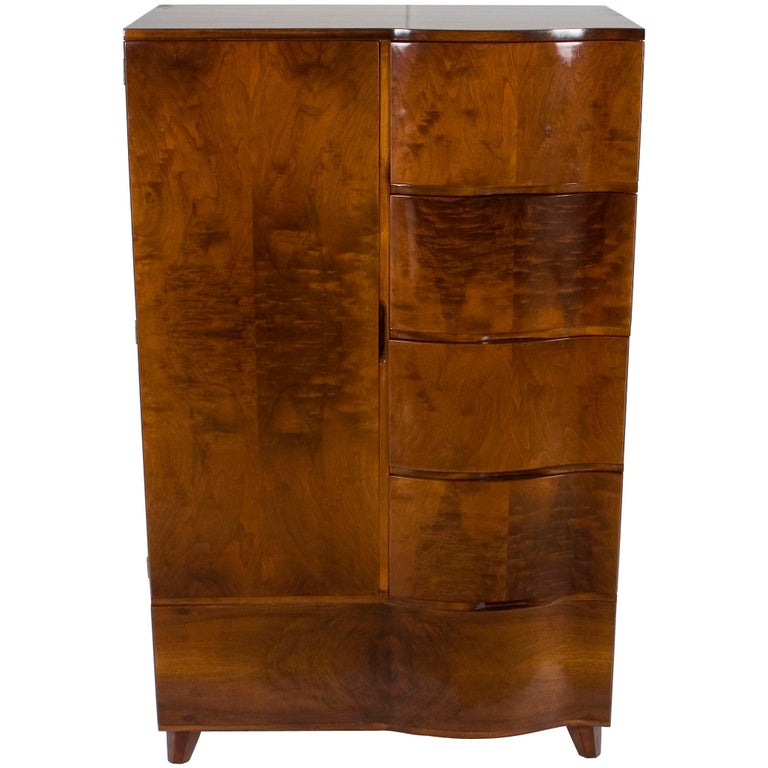 Art Deco Style Bedroom Wardrobe Armoire Closet For Sale at 1stDibs