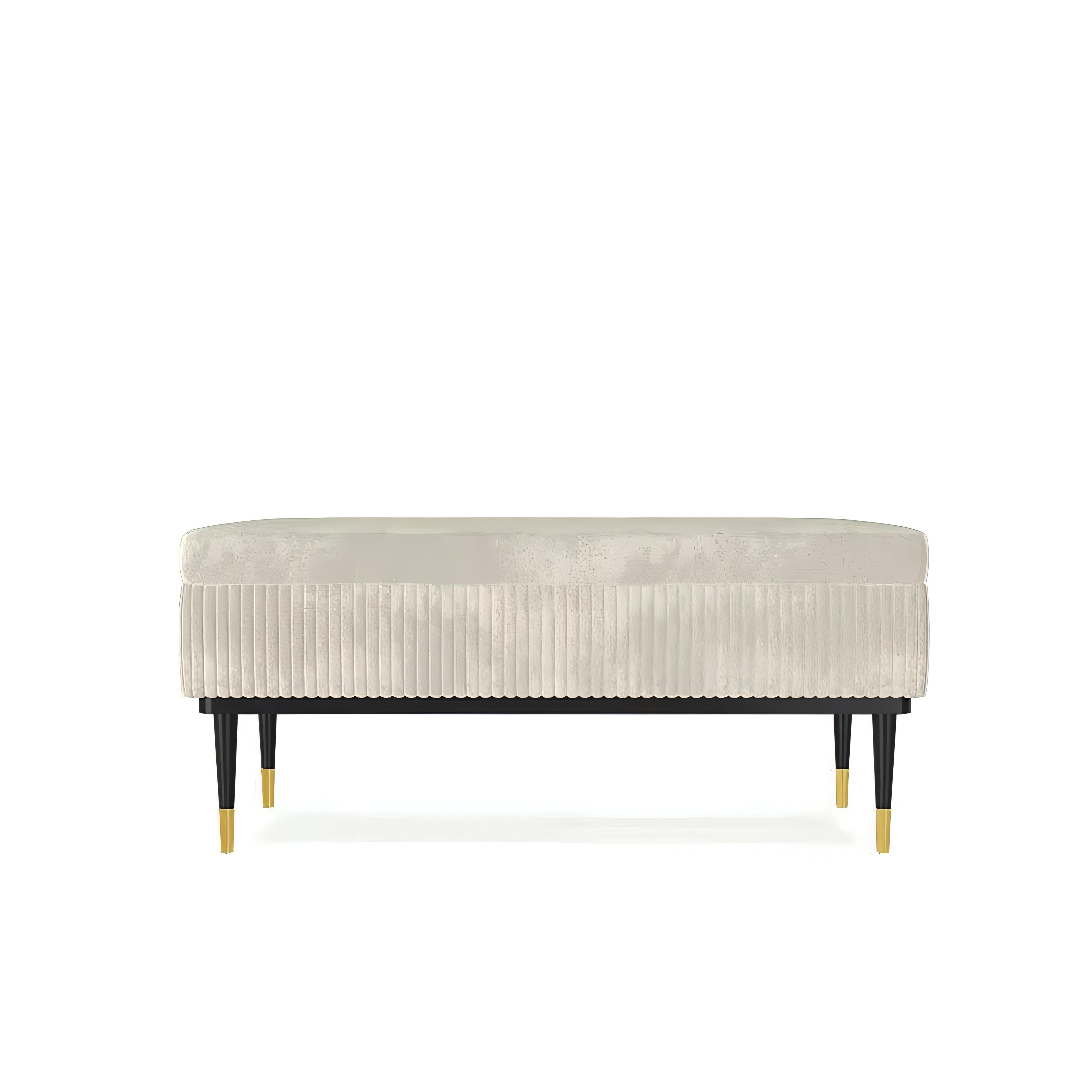 Bank im Art-Déco-Stil mit zweifarbigem Design aus Samt und lackiertem Holz (Europäisch) im Angebot