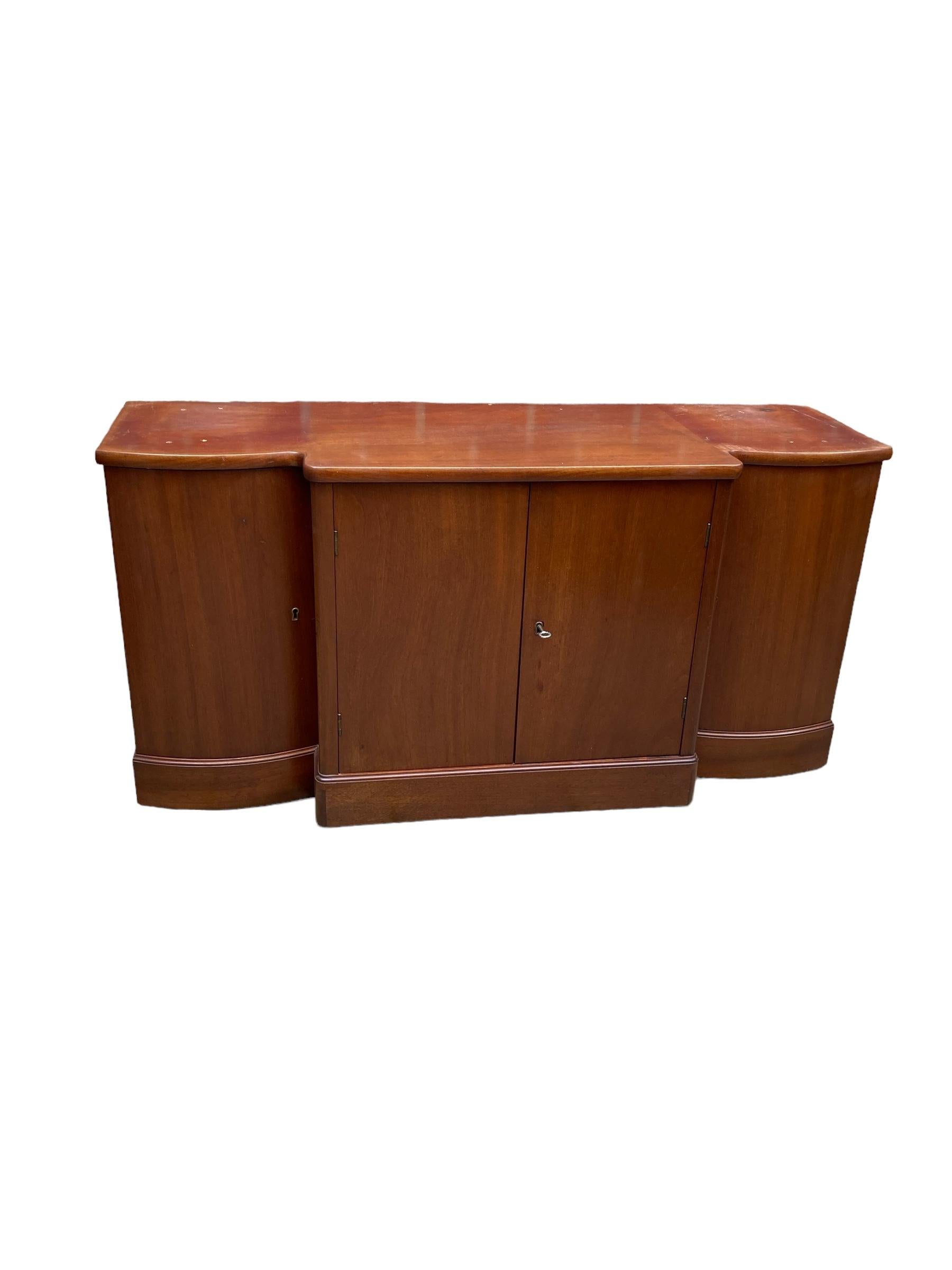 Austrian Art Deco Style Biedermeier from Austria Wall Cupboard, Deep Mahogany CIRCA 1850