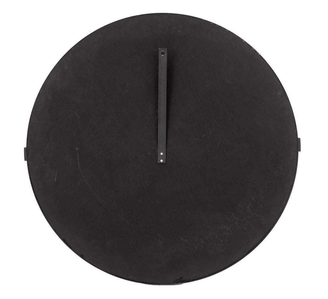 20ième siècle Miroir circulaire noir de style Art Deco en vente