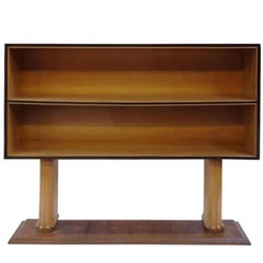 Art Deco Style Bookcase in Lemon Tree and Rosewood, circa 1950