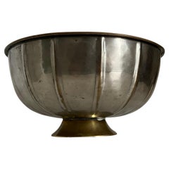 Art Deco Style Brass Hammered Bowl Argentina ca' 1930's