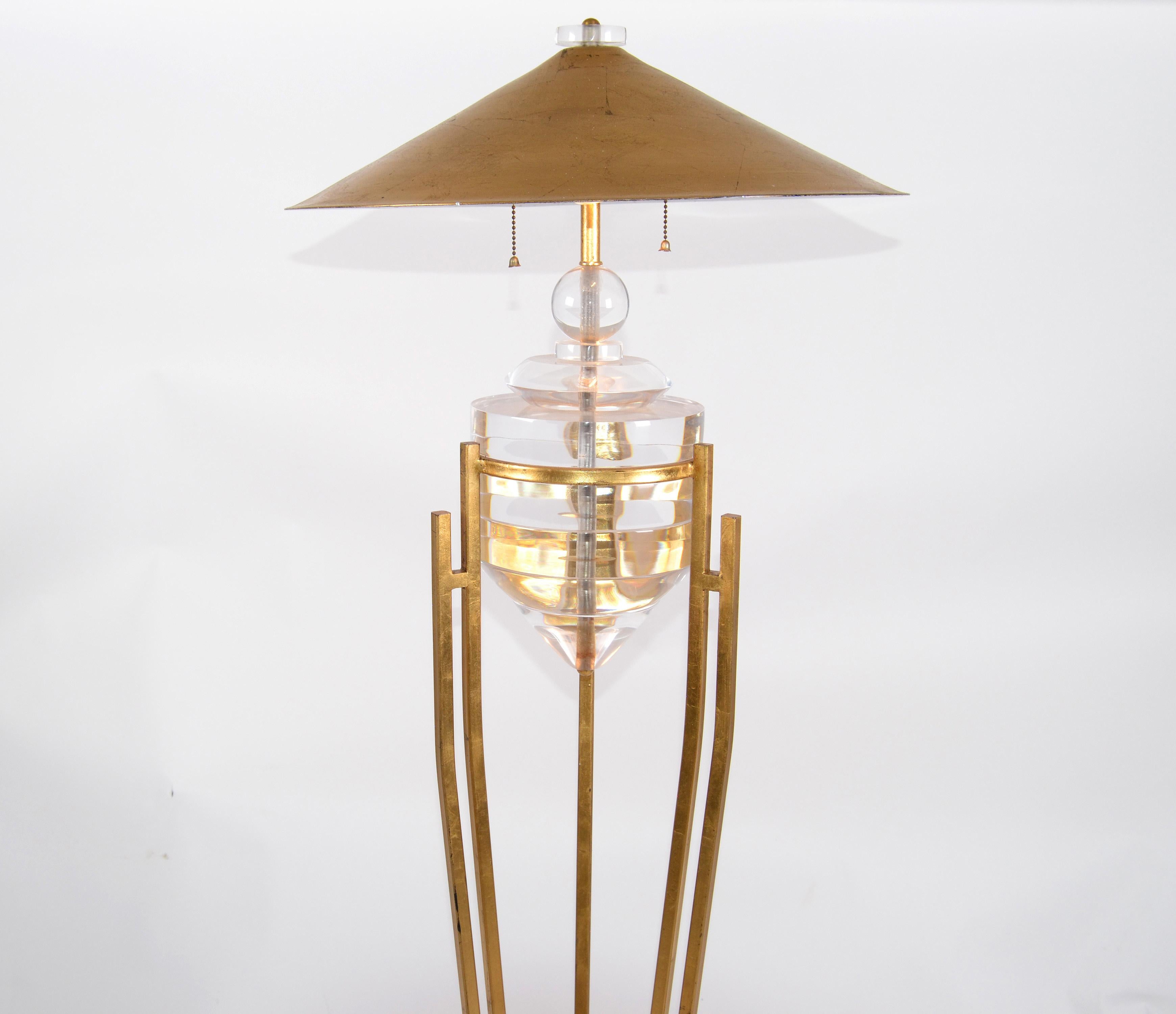 art deco standard lamp shade