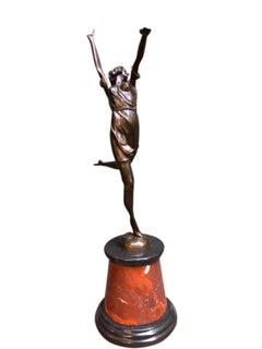 Art Deco Style Bronze Dancer by Bruno Zach, 20th Century
